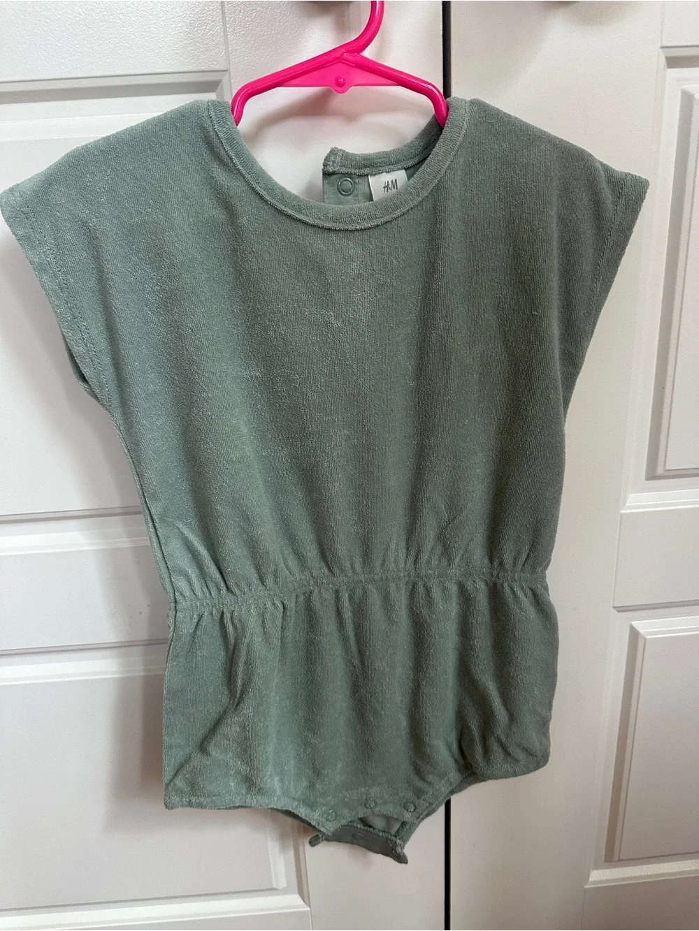Baby Girl H & M Terry Cloth Romper